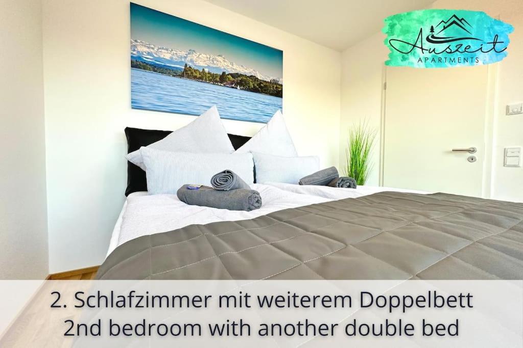 Auszeit Apartment Sunshine Am Uferpark - Nur 100 M Bis Zum Bodensee, Direkt Am Bodenseeradweg, 2 Schlafzimmer, 2 Sonnige Dachterrassen, Schnelles Wlan, Kostenloser Tiefgaragenstellplatz, Fur Bis Zu 4 Personen Friedrichshafen Exterior foto